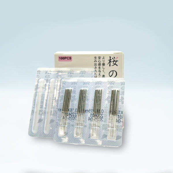Sakura Acupuncture Needles 5 needles with 1 tube 1615 櫻花針五針一管4005